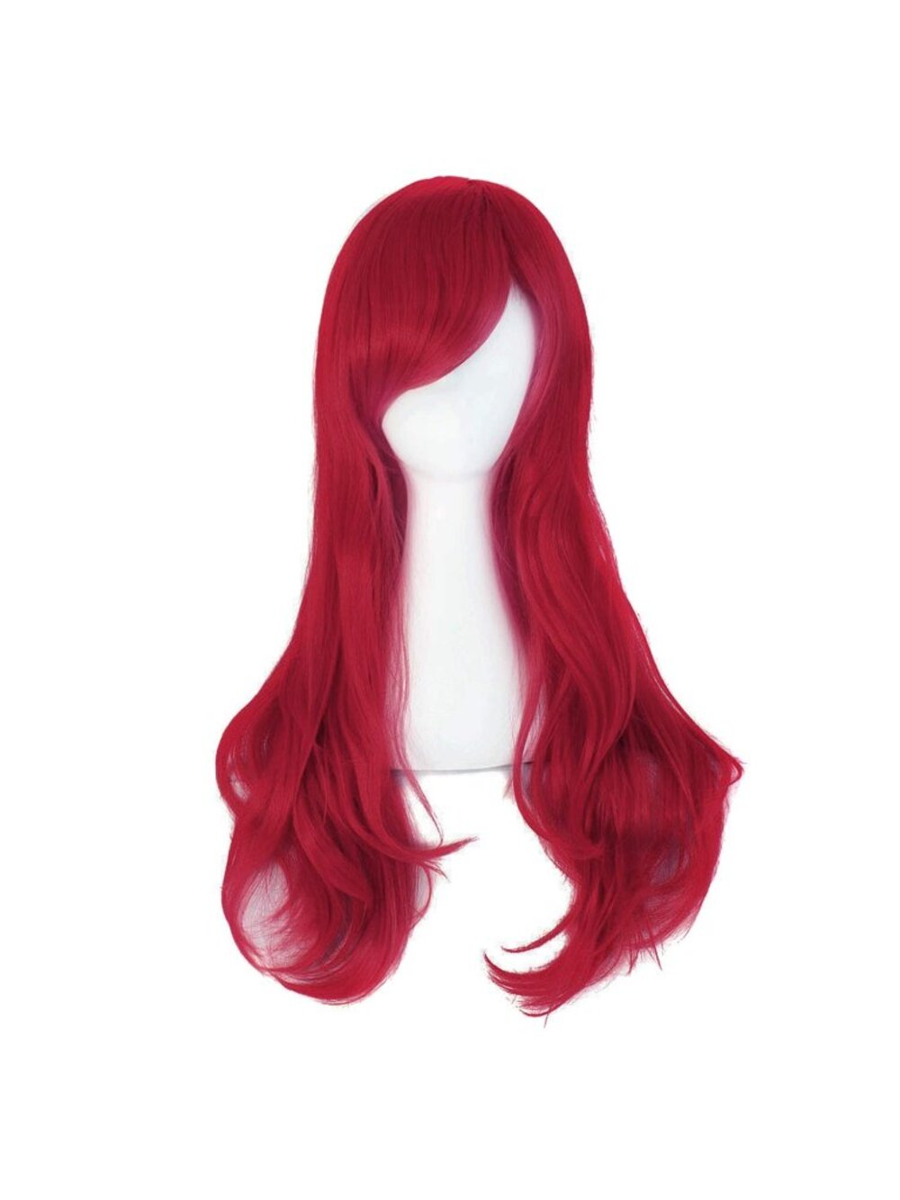 Women's Dark Red 28" 70cm Long Curly Ends Costume Cosplay Modern Hair Wig